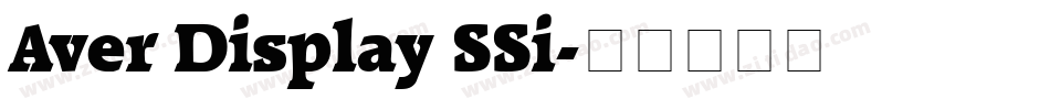 Aver Display SSi字体转换
